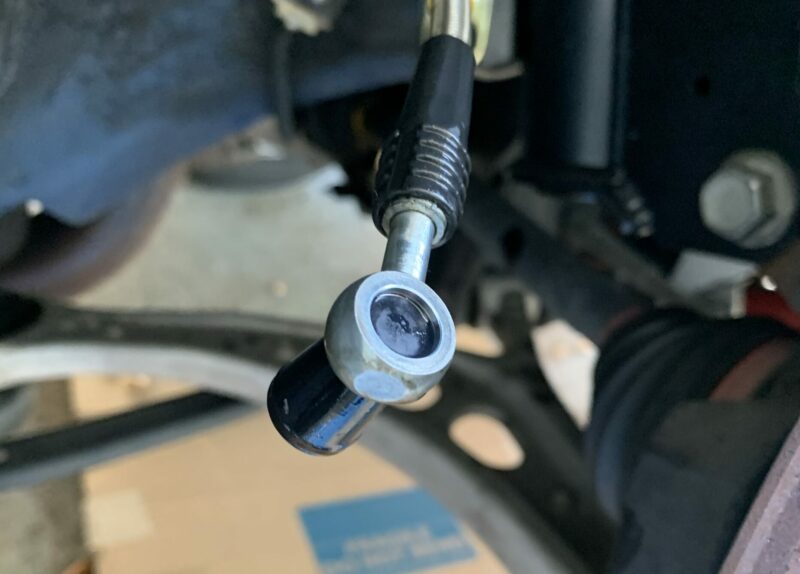 Brake line stopper